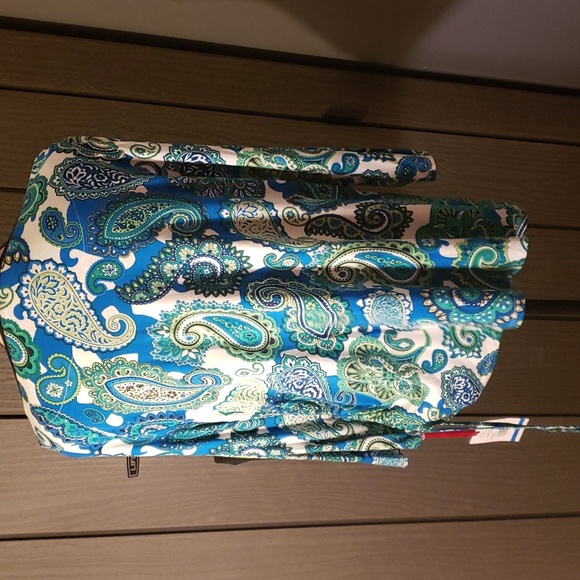 Ruby Rd Lady's Crewneck Rouched Tied Side With Neckline Embellishments - Picture 3 of 9